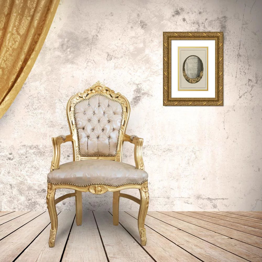 15x18 Gold Ornate Wood Frame Double Matted Art Print I7561