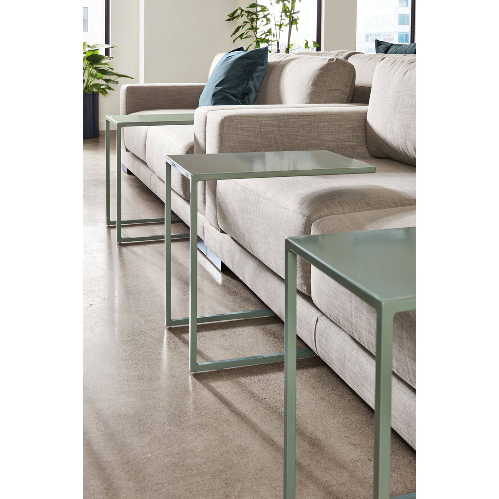Modern Slim C-Shaped Table L40540