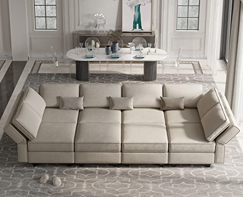 Modular Velvet Sectional Sofa with Chaise Lounge Storage Chaise Bed Couch Grey Q331
