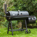 Charcoal Grill with Offset Smoker Black N4606