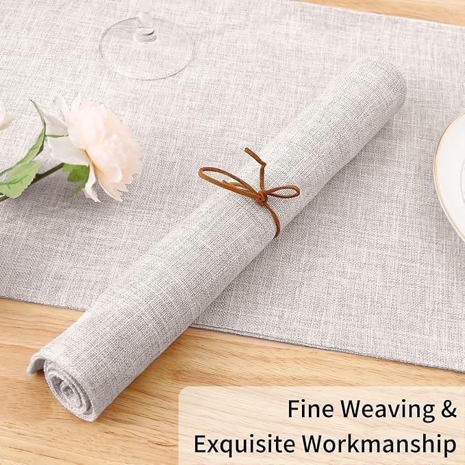 Cotton Linen Blend Placemats Set of 6 J397