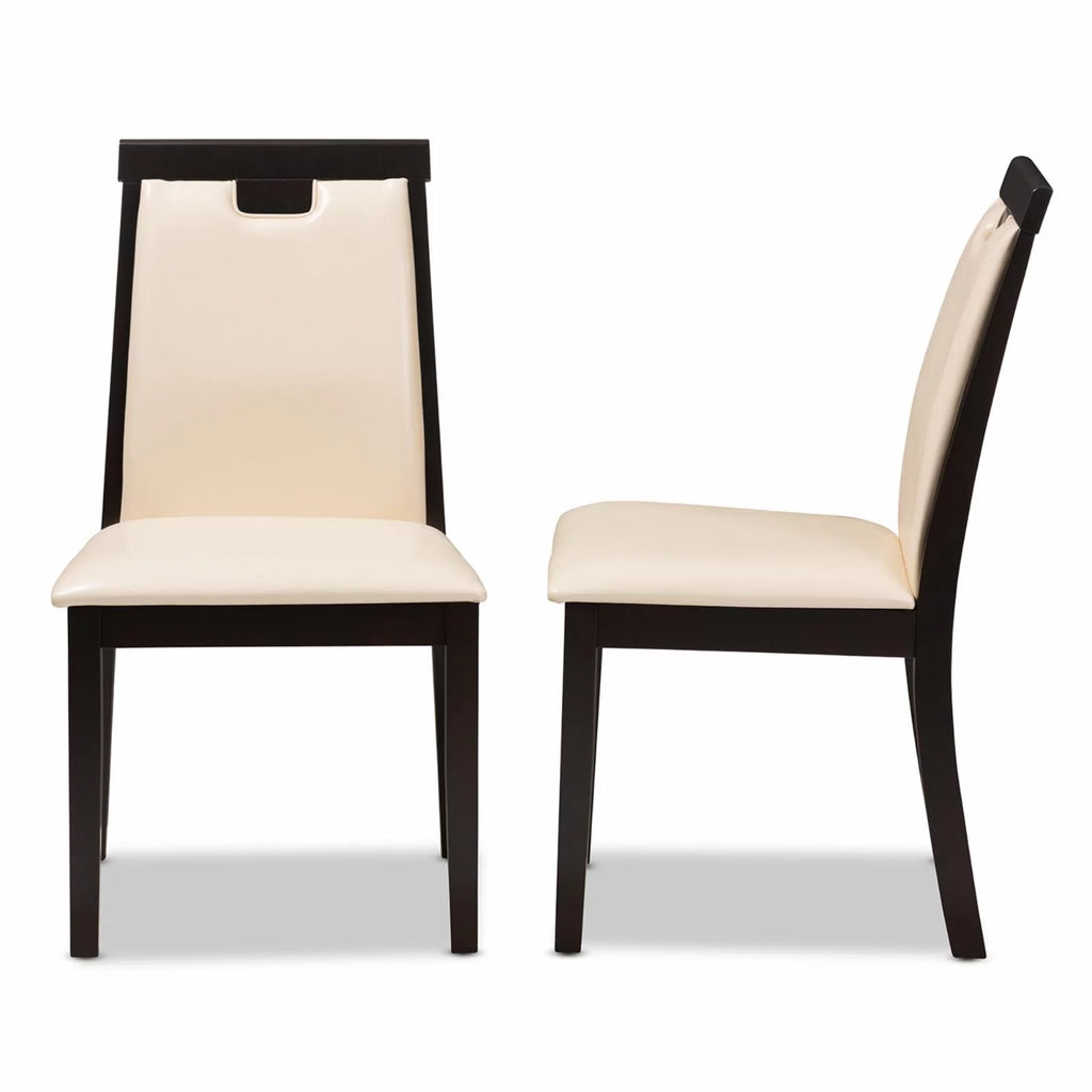 Faux Leather Dining Side Chair Set of 2 X760