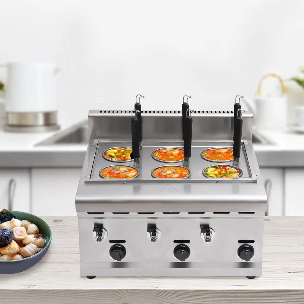 6 Basket Commercial Propane Gas Pasta Cooker C61531