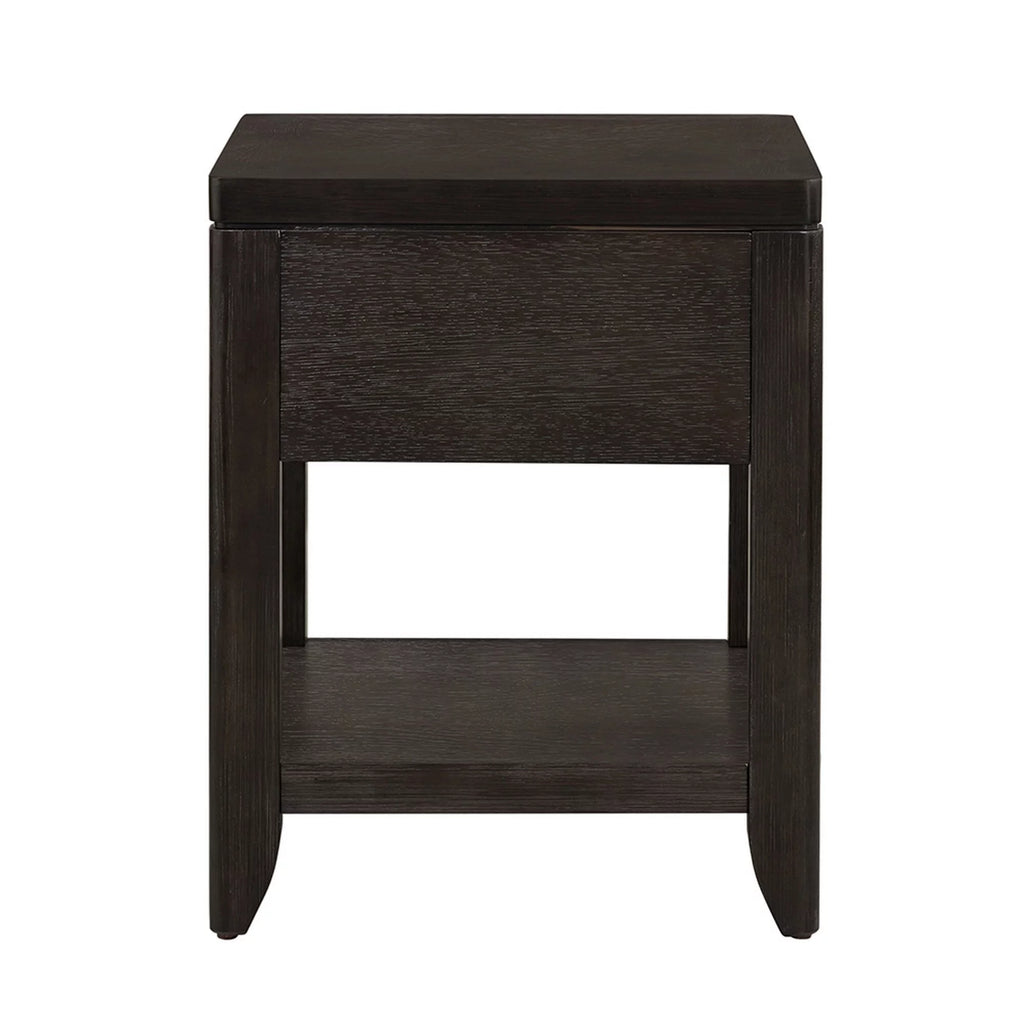 Espresso Brown Acacia Wood Side End Table Q484
