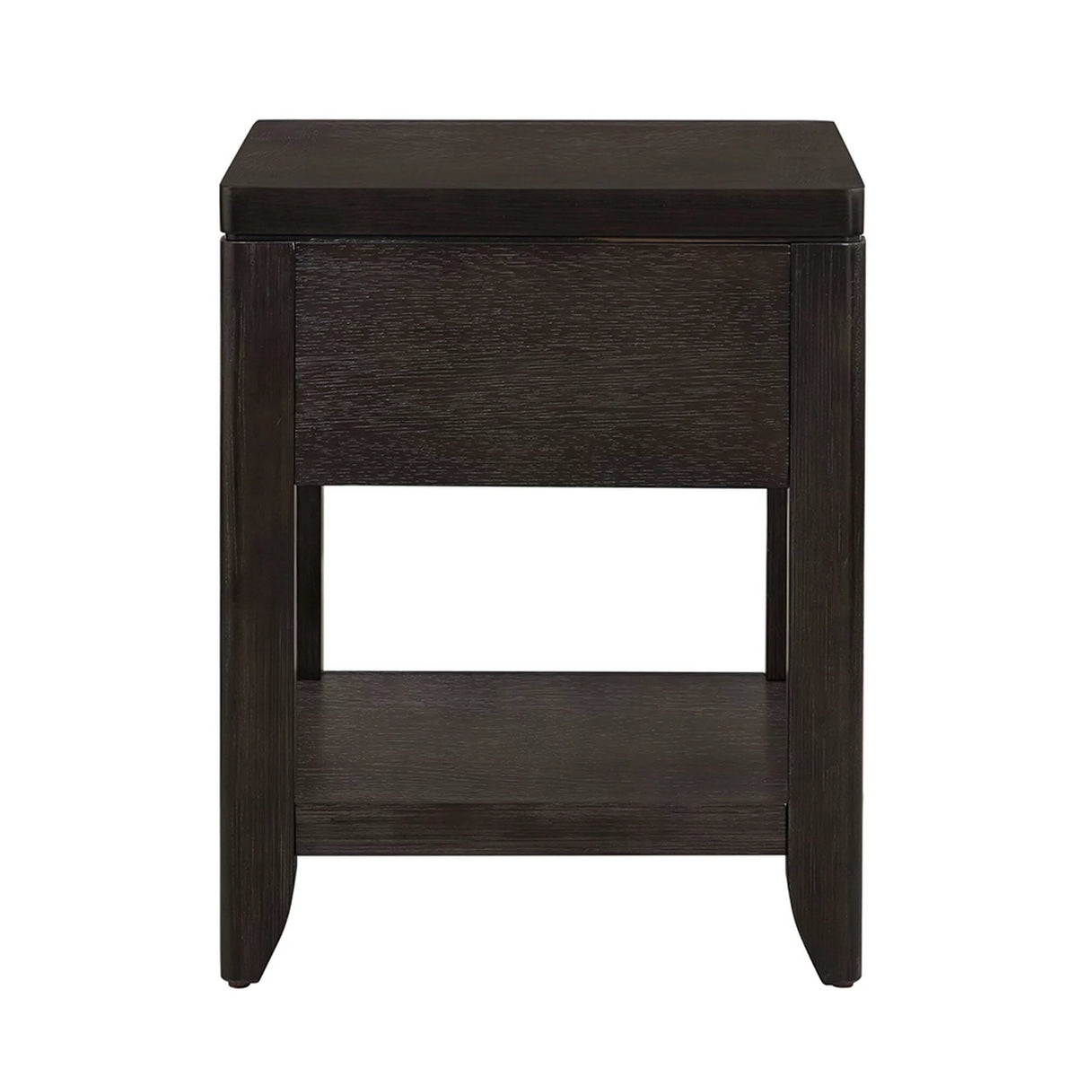Espresso Brown Acacia Wood Side End Table Q484