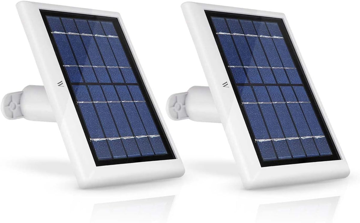 2 Pack Black Solar Panel for Ring Spotlight Cam Battery Y3032