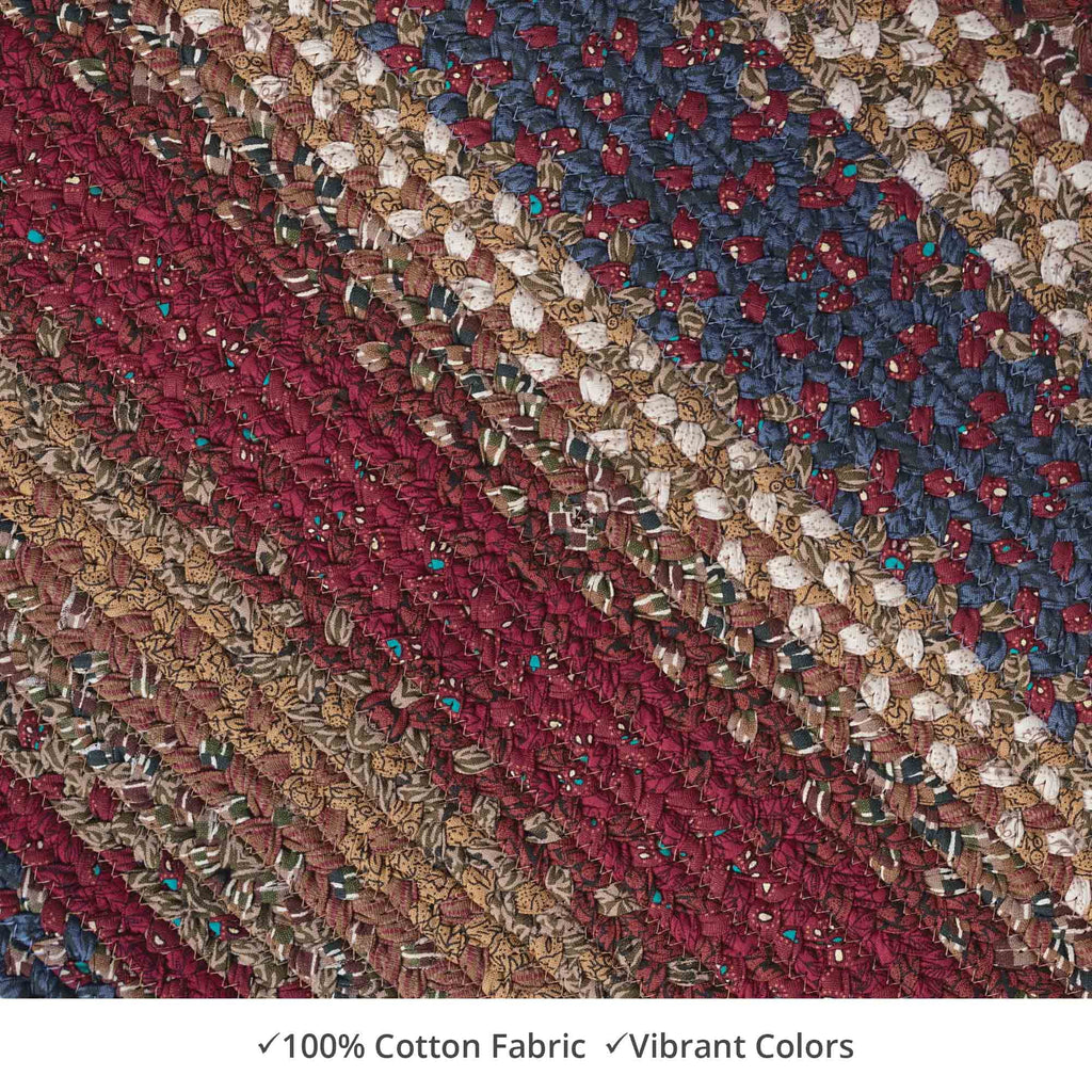 Red Cotton Braided Area Rug 4' x 6' T673298