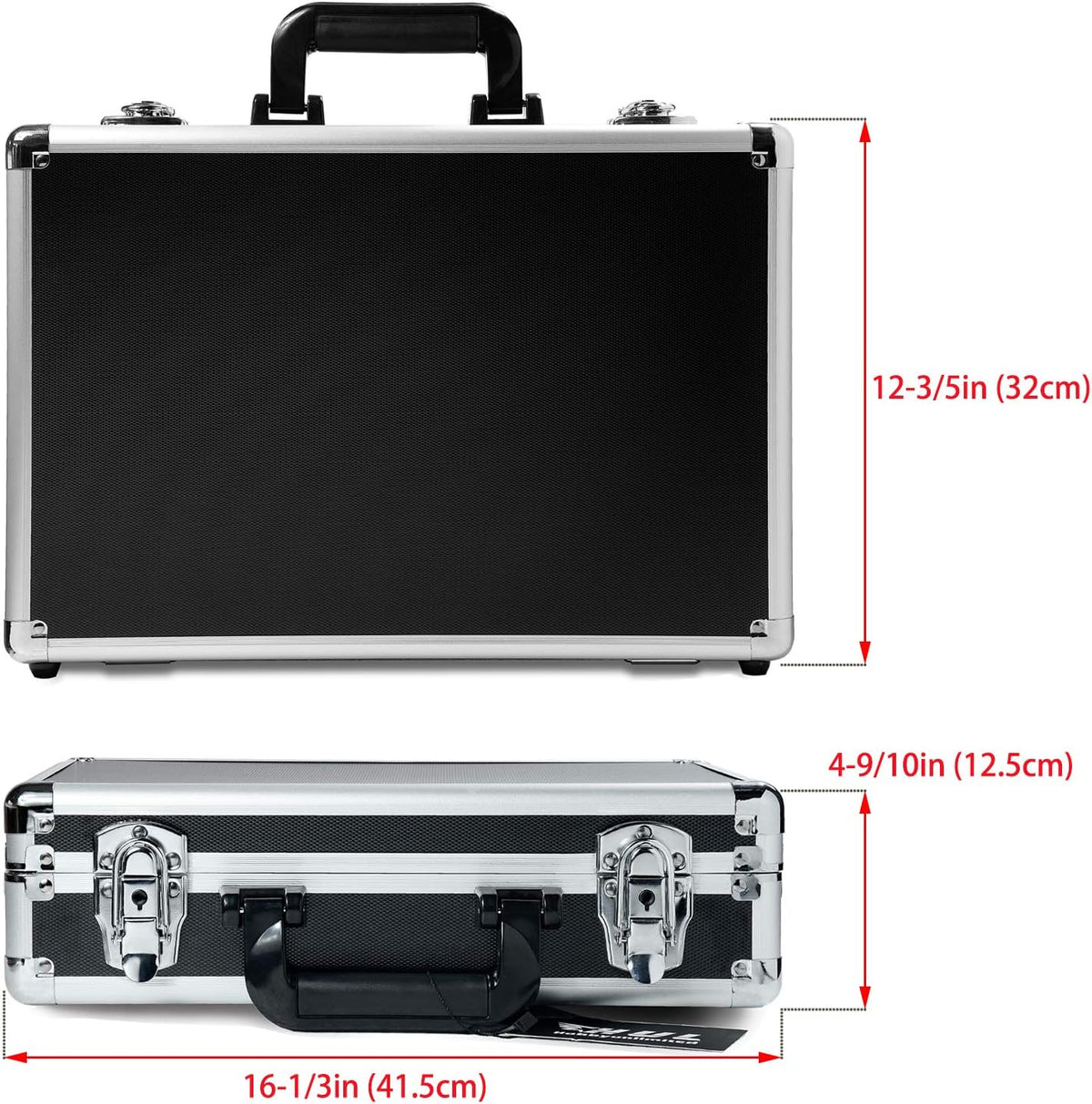 16in Two-Tone Aluminum Case with Pluck Foam Interior, Pack of 2 K851