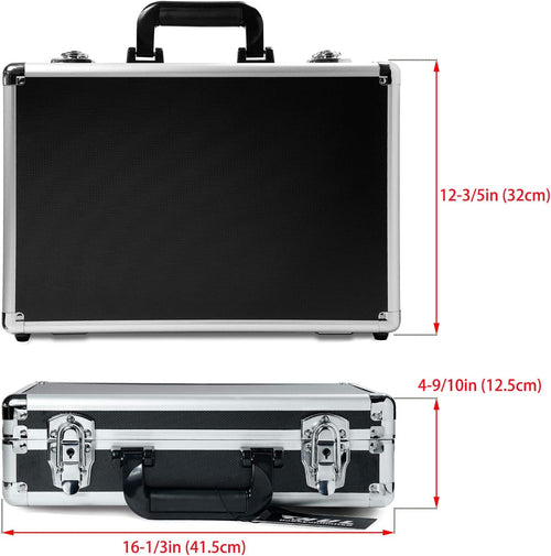 16in Two-Tone Aluminum Case with Pluck Foam Interior, Pack of 2 K851