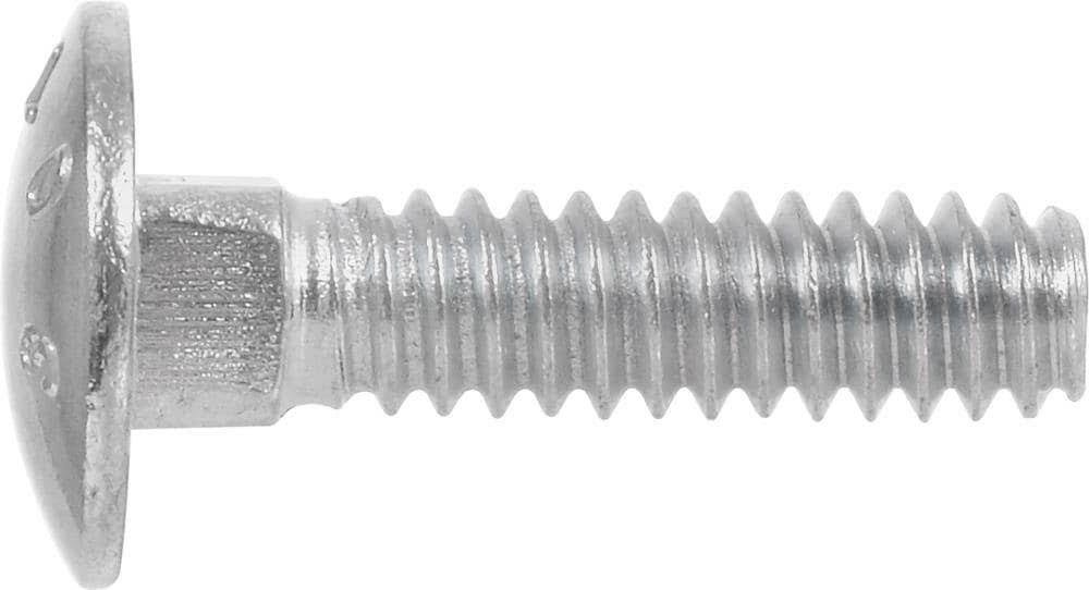 1/4 x 8-Inch Zinc-Plated Steel Carriage Bolt 100-Pack X678