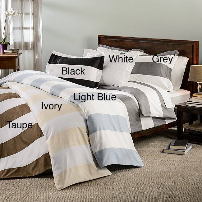 Cotton Rich Duvet Cover Set, Full/Queen D28339