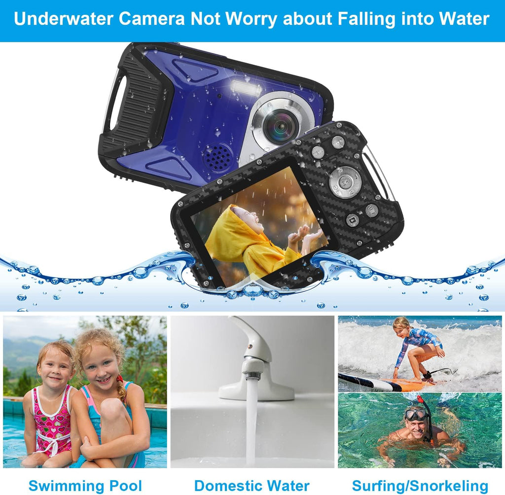 Waterproof 1080P 21MP Digital Camera with 2.8 LCD Screen 8X Zoom G9917