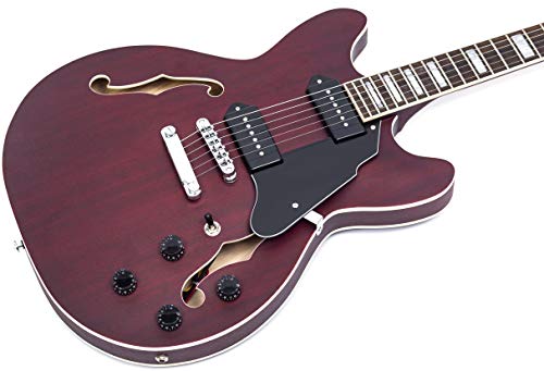 Grey Semi-Hollow Body Electric Guitar Z5296