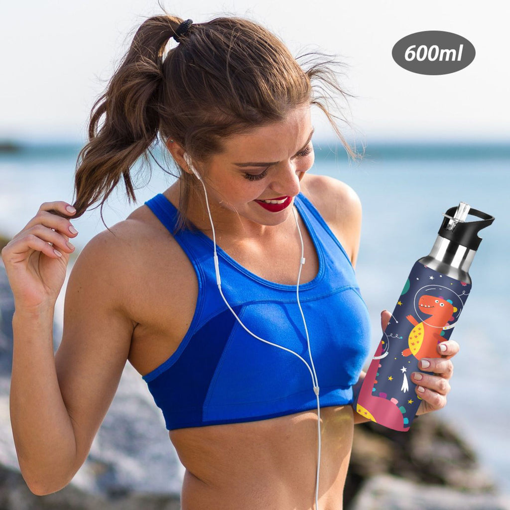 Stainless Steel Insulated Water Bottle with Straw Lid H6944