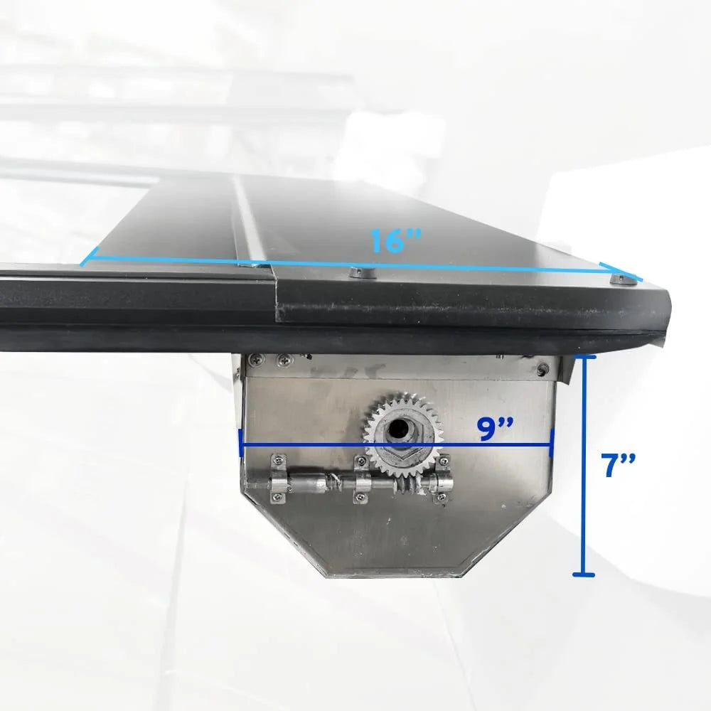 Matte Black Low Profile Aluminum Tonneau Cover C833