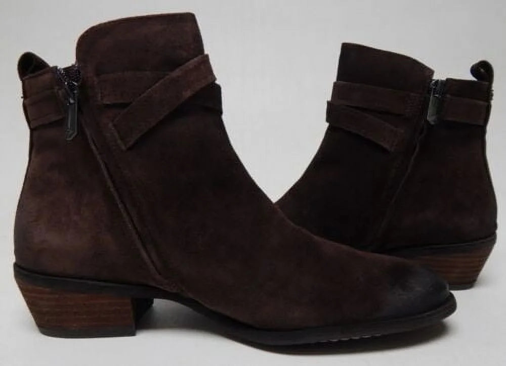 Cocoa Brown Suede Ankle Bootie S858654