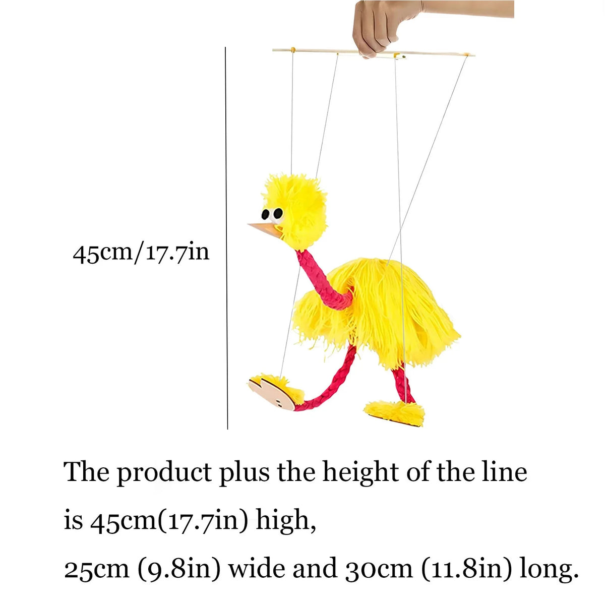 Ostrich Hand Puppets Bird String Puppet Educational Toys J26984