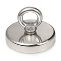 1000 lb Neodymium Fishing Magnets Dia 4.72 inch with Eyebolt H55361