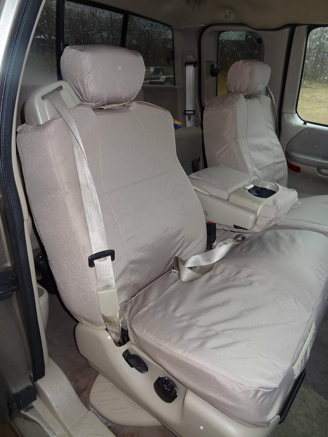 Gray Twill Seat Covers U128