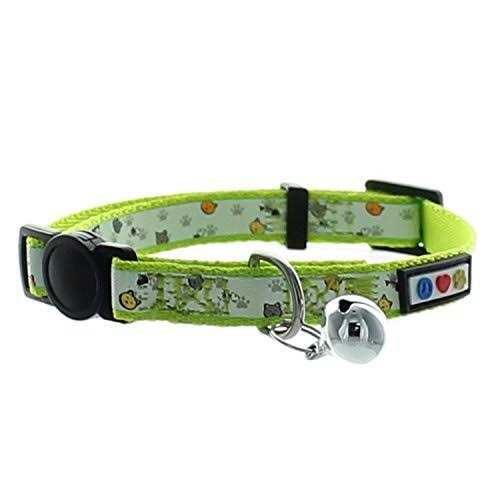 Cat Collar with Safety Buckle and Removable Bell E83079