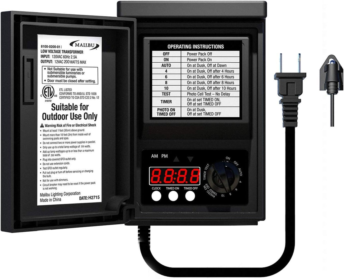 600 Watt Low Voltage Landscape Lighting Transformer Y23508
