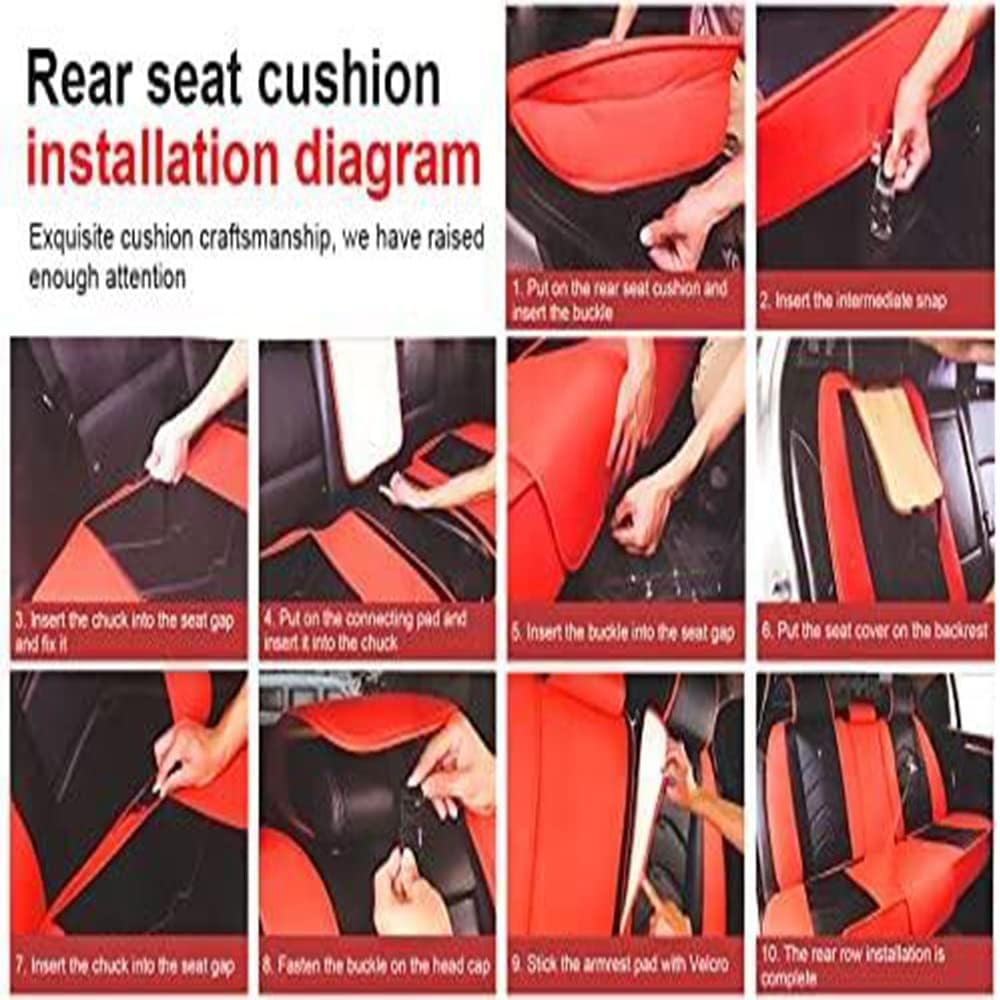 Car Seat Covers 5-Seat Waterproof All Weather Black Blue P94187