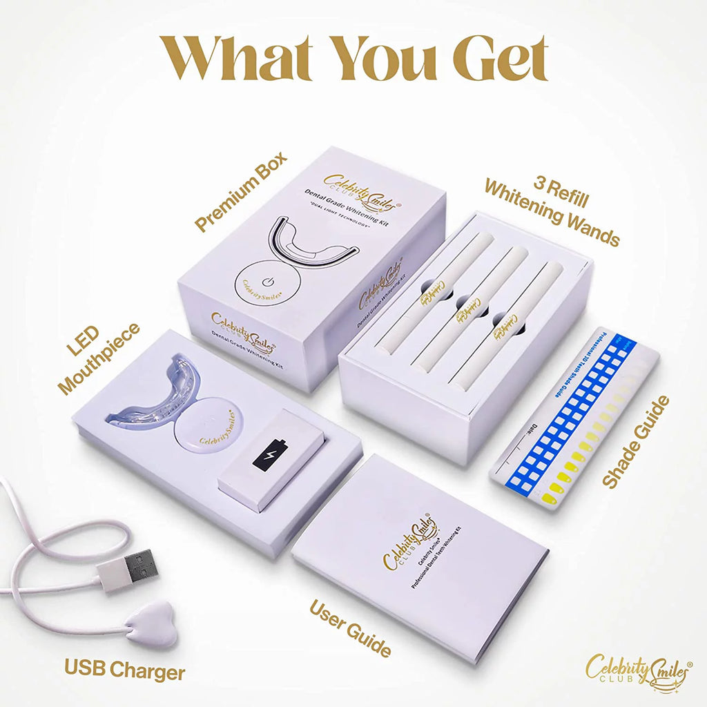 Teeth Whitening Kit with LED Lights and Gel Pens B867