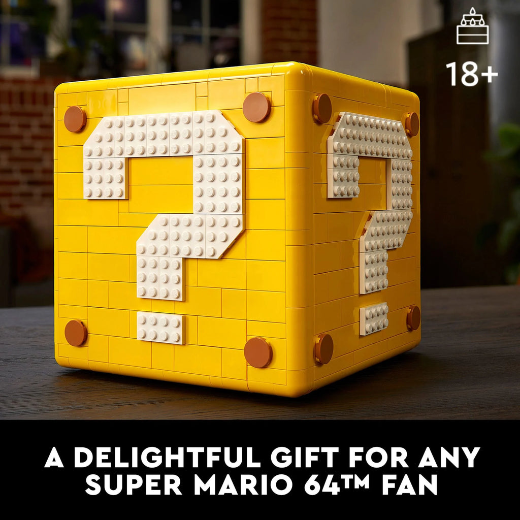 LEGO Super Mario 64 Question Mark Block 3D Model Set with Micro Figures B855476