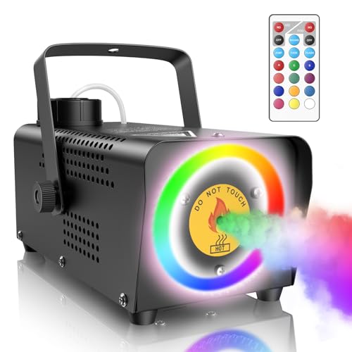Fog Machine with 45 LED Lights and Wireless Remote Control Y363118
