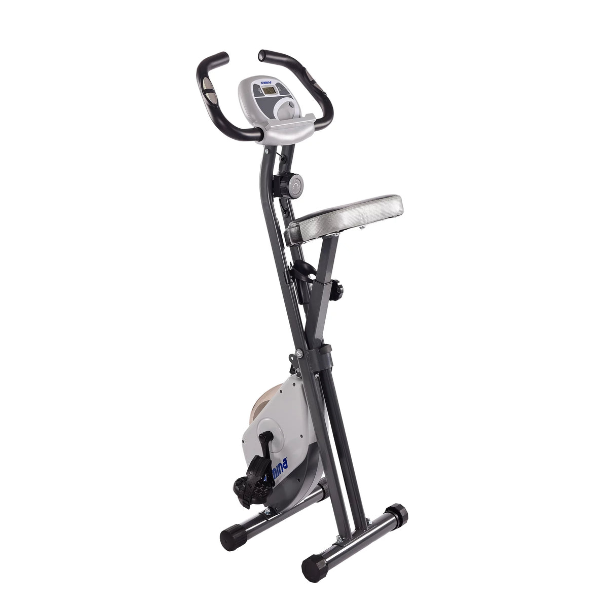 Folding Upright Exercise Bike with Padded Seat R419480