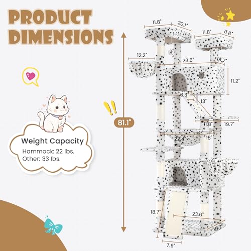 Dark Grey Multi-Level Cat Tree with Sisal Scratching Posts T79474