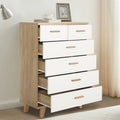 Wood 6 Drawer Dresser S8192