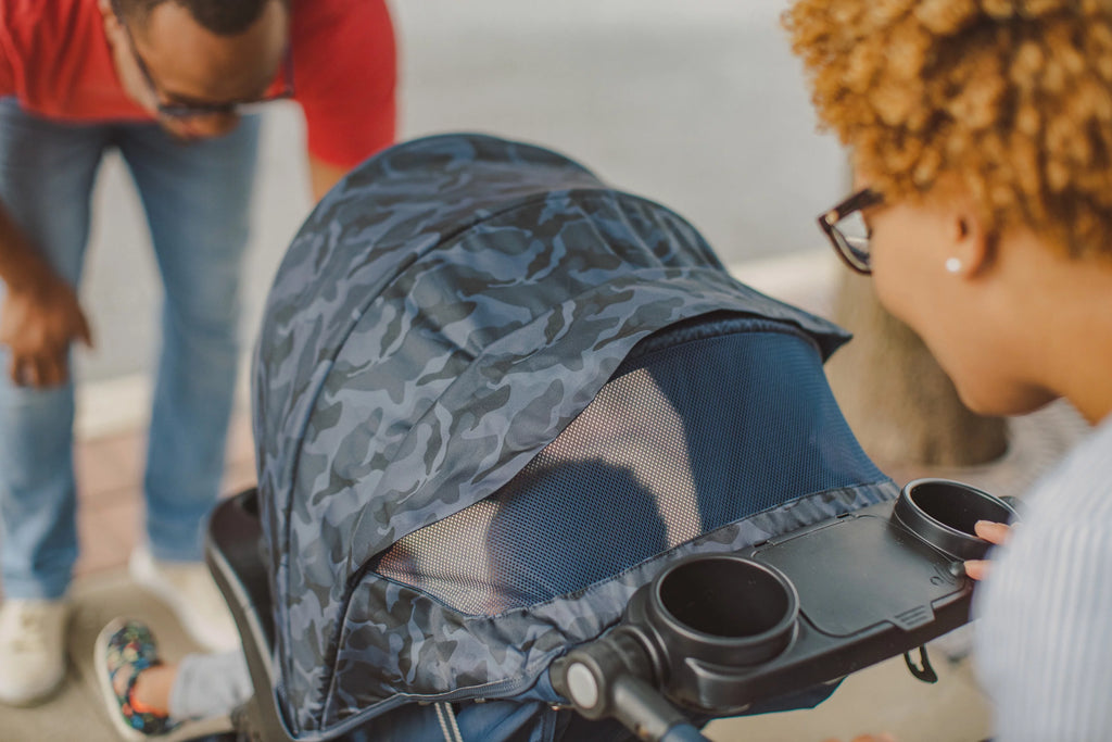 Navy Camo Travel System Stroller and Infant Car Seat Q3623