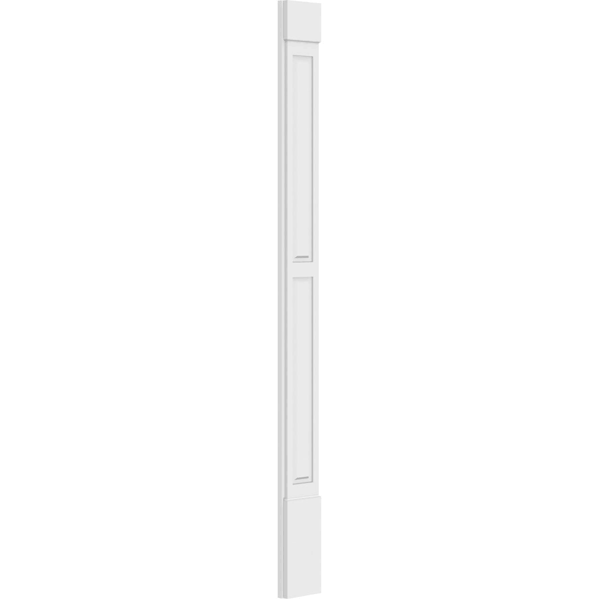 Two Equal Raised Panel PVC Pilaster with Standard Capital & Base (Pair) Y4951