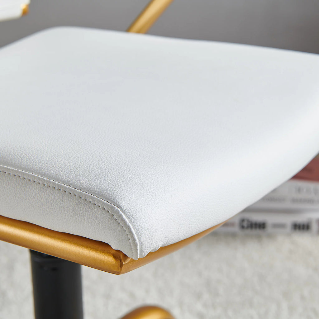 Vegan Leather Ergonomic Swivel Desk Chair I9733