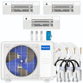 30,000 BTU 3 Zone Ceiling Cassette Ductless Air Conditioner and Heat Pump S9010