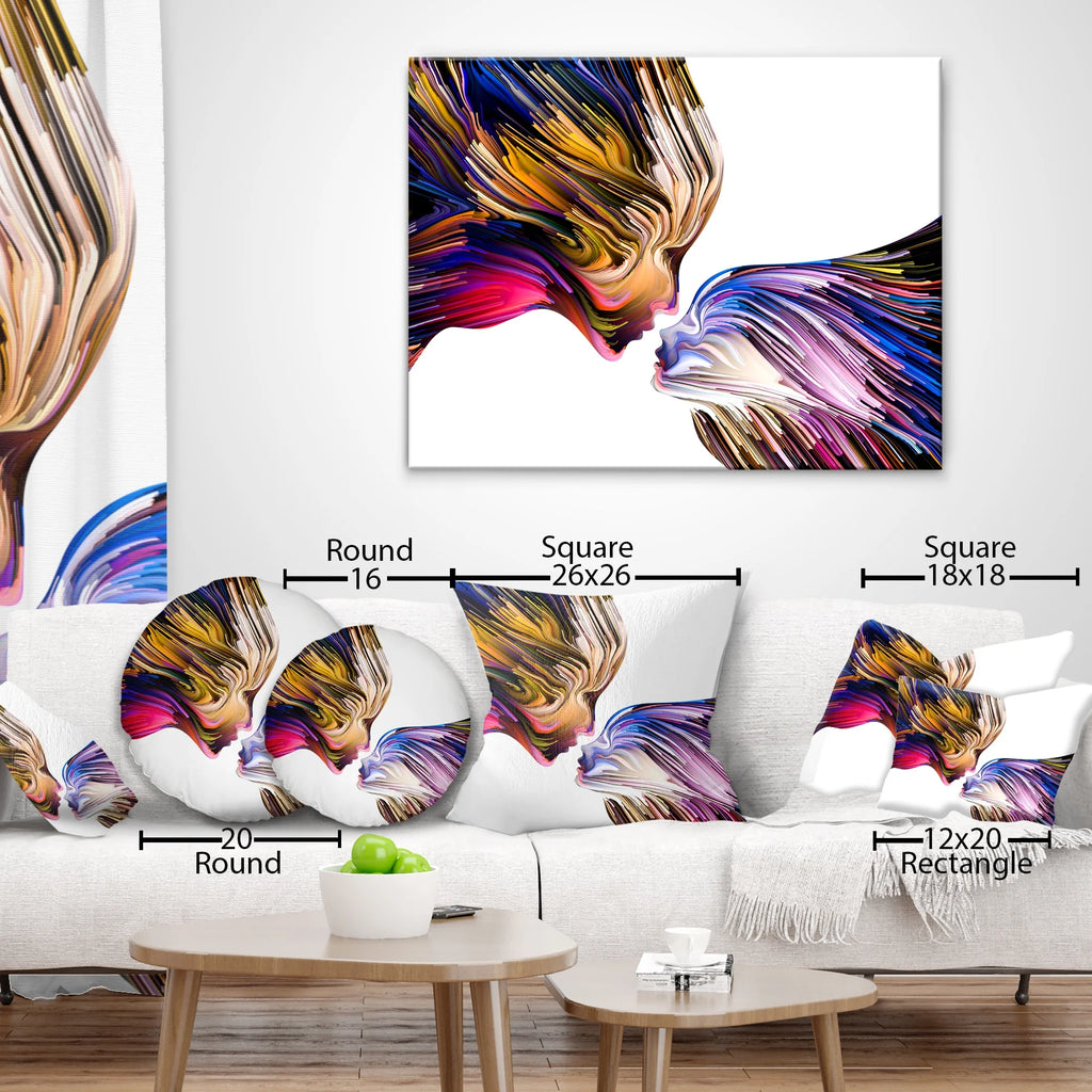 Purple Shade in Antelope Canyon Landscape Photography Throw Pillow Q624057