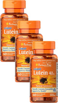 Lutein 40 Mg with Zeaxanthin 60 Ct Pack of 3 U617