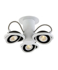 3 Light LED Surface Mount White/Black M937