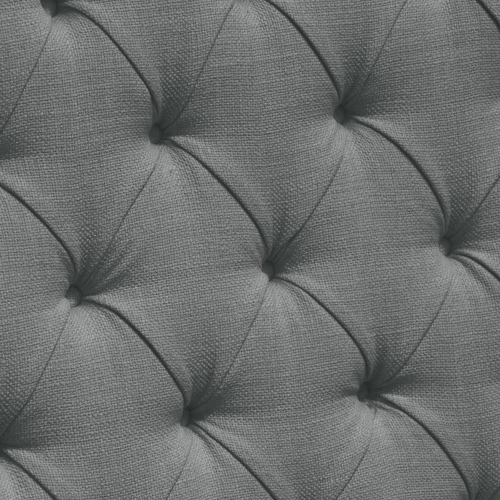 Grey Linen Tufted Bed W677