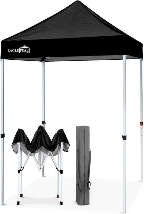 10' x 10' Light Blue Pop Up Canopy Tent with Wheeled Carrying Bag P685899