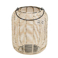 Round Wicker/Iron Lantern A9992