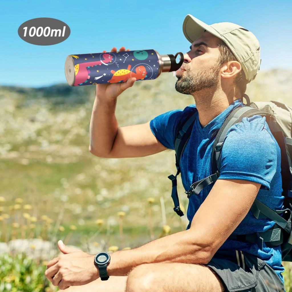Stainless Steel Insulated Water Bottle with Straw Lid H6944