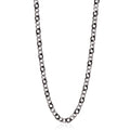 Black and Natural Steel Curb Link Chain, 24" P7827