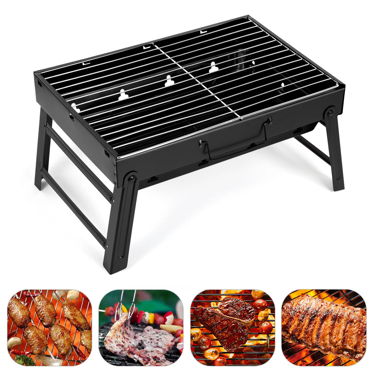 Charcoal Grill, Portable Folding BBQ Grill L849