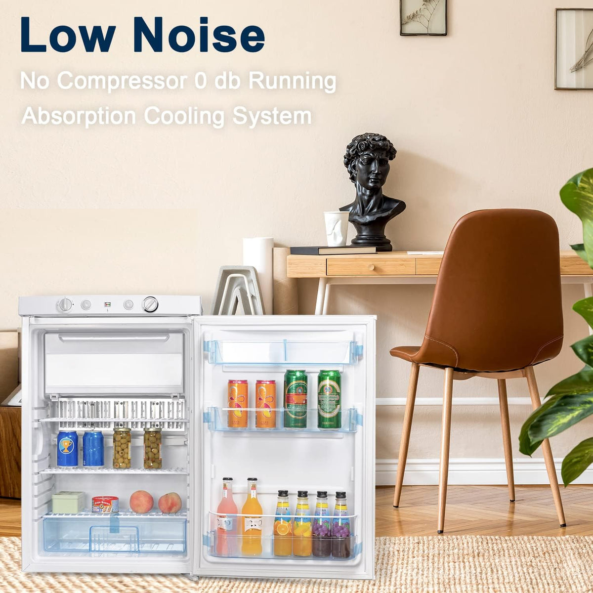 3 Way Propane Refrigerator with Freezer for RV Camper K723587