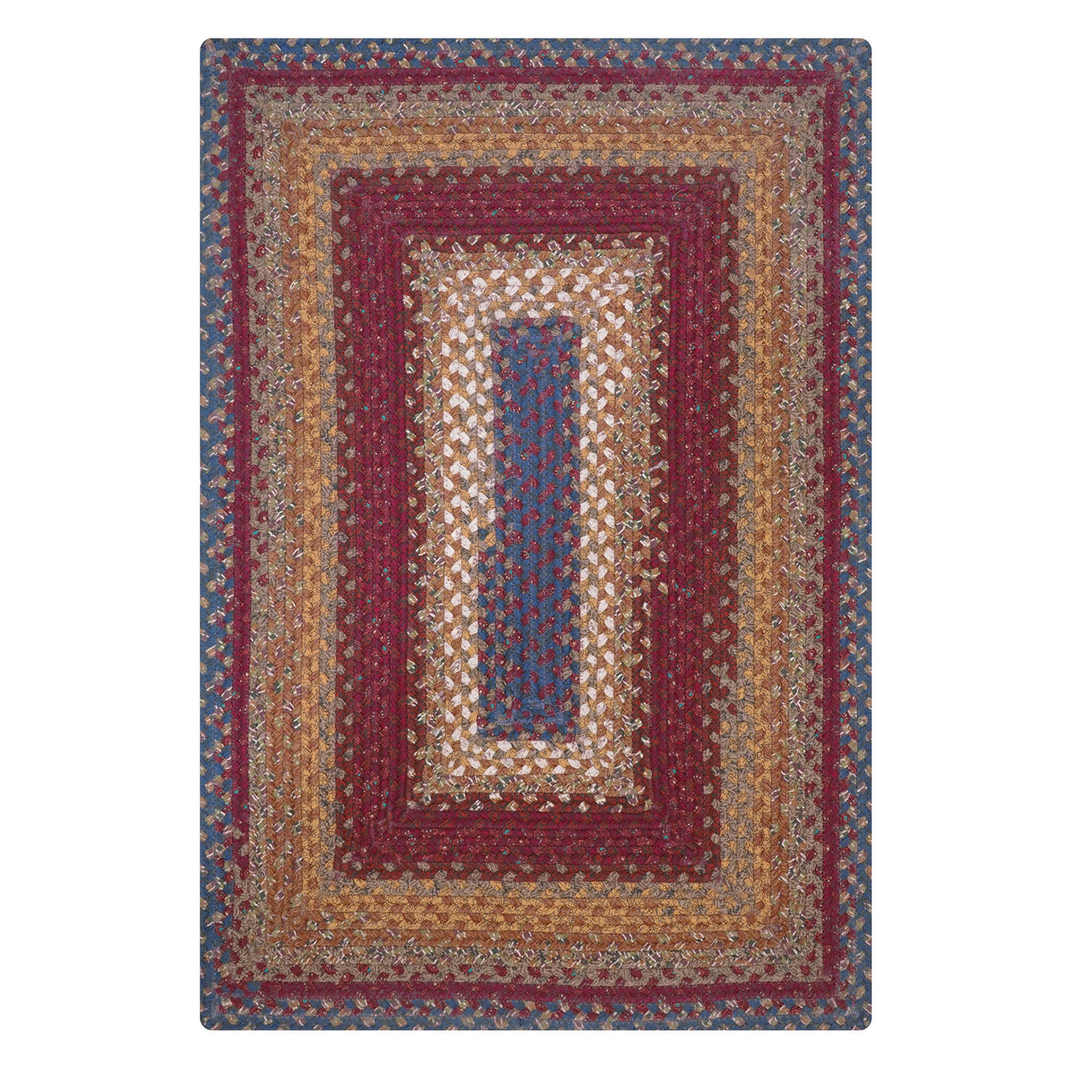 Red Cotton Braided Area Rug 4' x 6' T673298