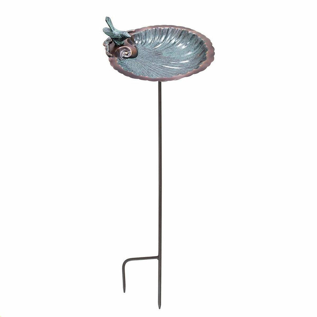 Scallop Shell Birdbath with Stand K51042