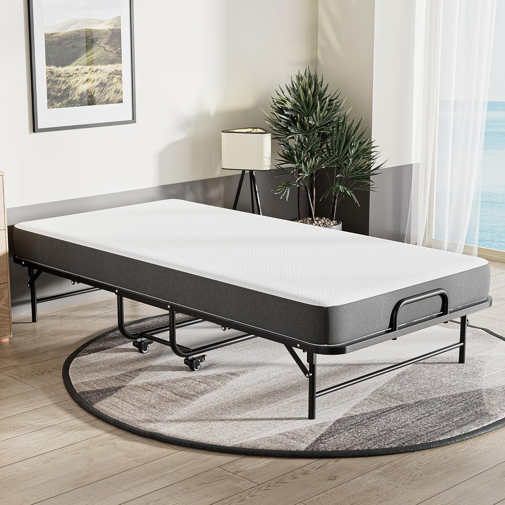 Folding Bed with 5" Memory Foam Mattress E768006