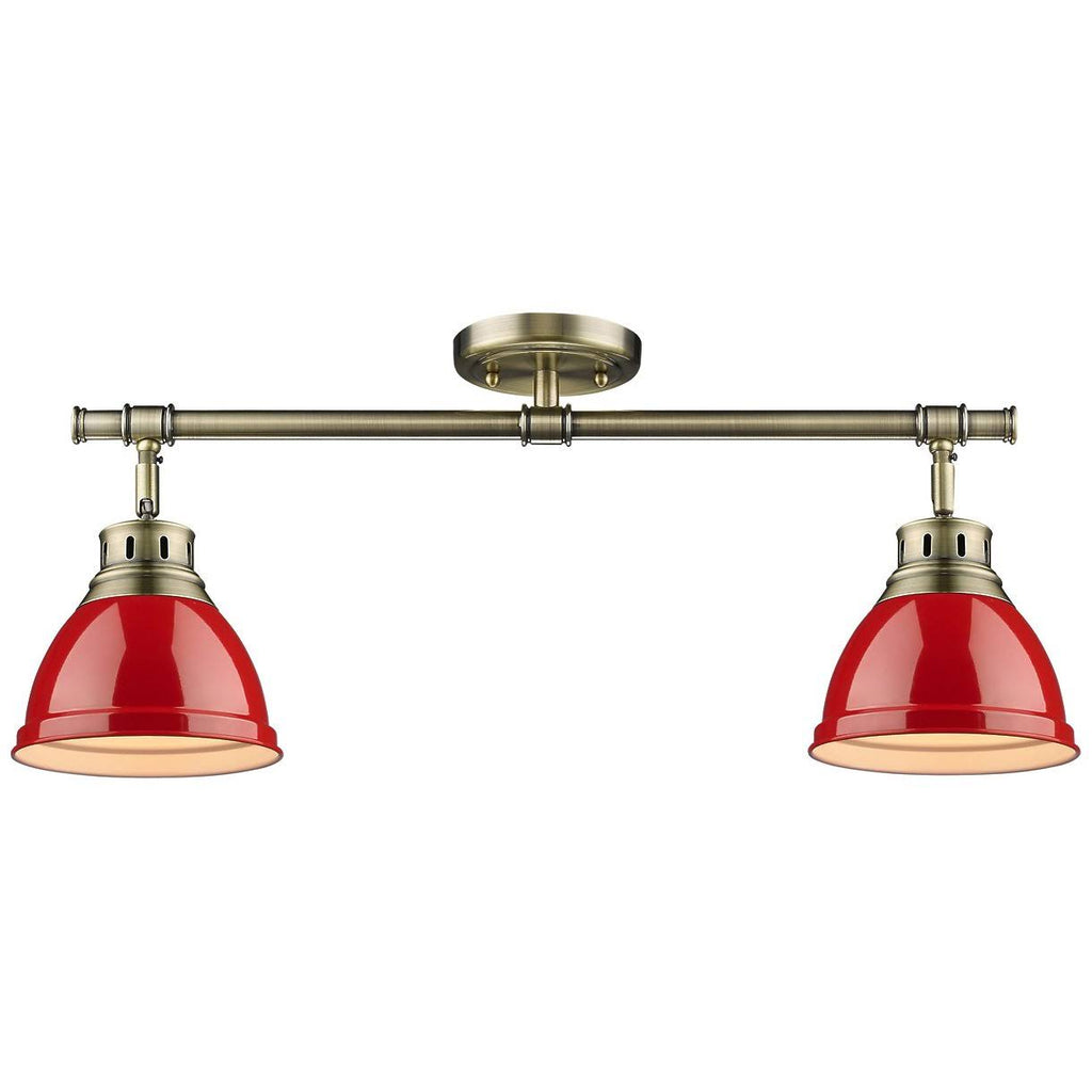 Red Semi Flush Track Light E239850